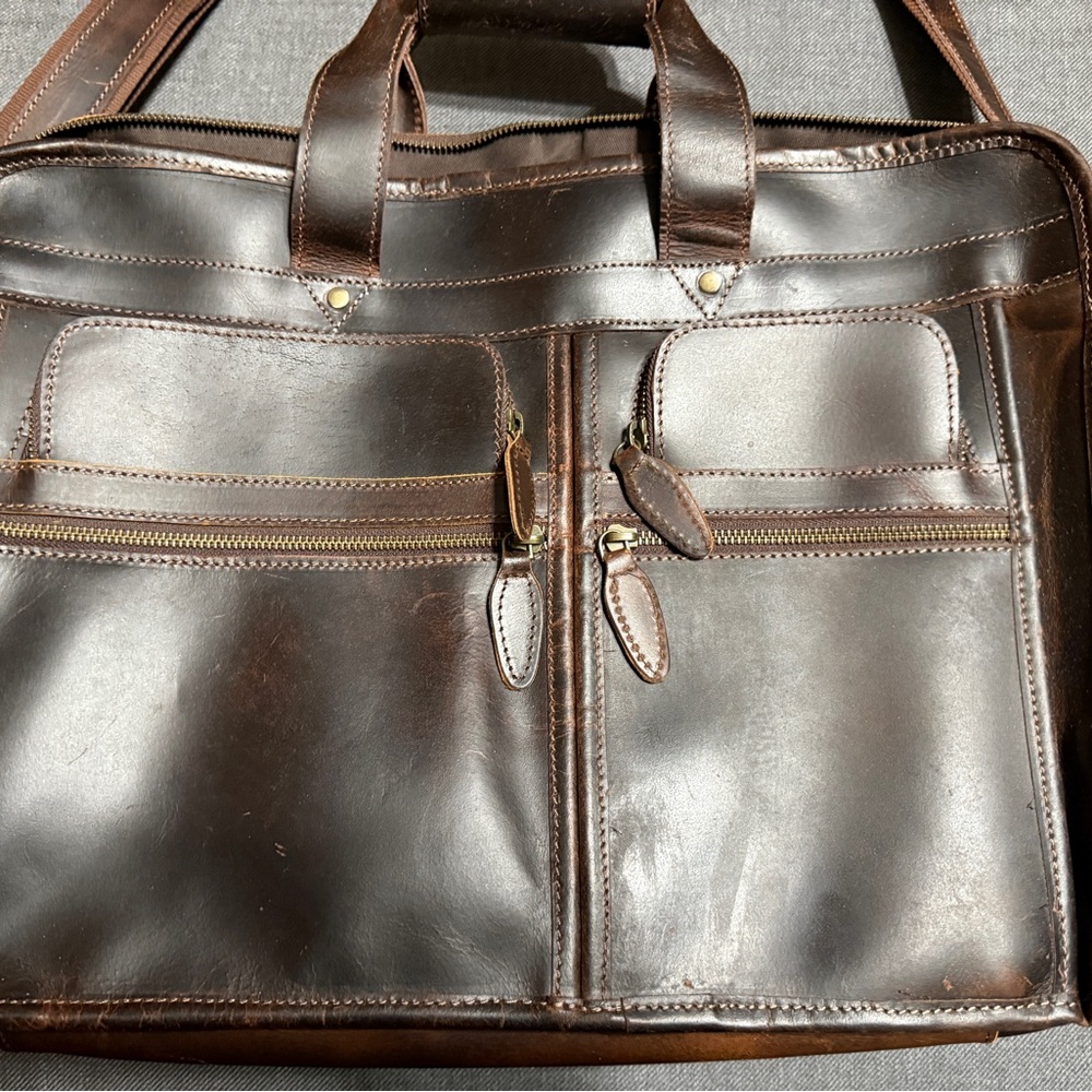 Leather Briefcase - Picture 3 of 12